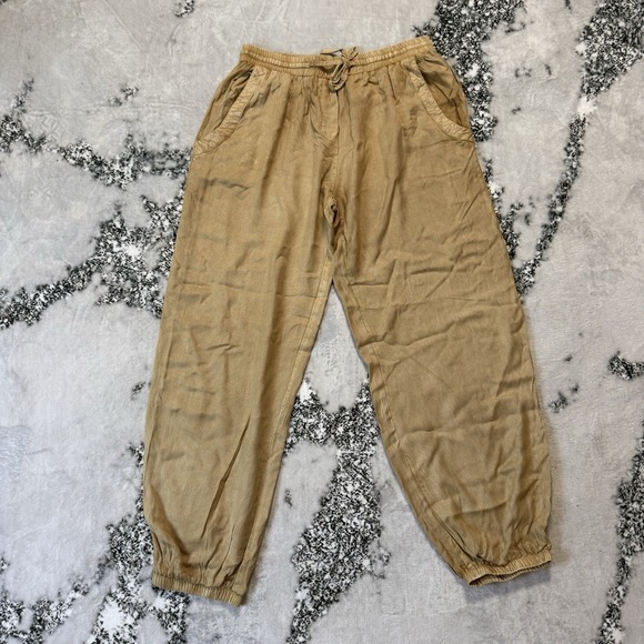 Solitaire Pants - Solitaire Pants Womens Size M Brown‎ Pull On Drawstring Waist 100% Rayon